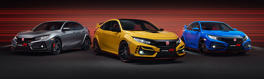 Die drei Varianten des Honda Civic Type R FK Modelljahr 2020