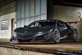 Seitliche Frontansicht Honda NSX GT3