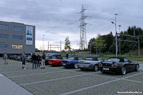 Heckansicht einer Gruppe von Honda S2000 am Schweizer S2000 Treffen
