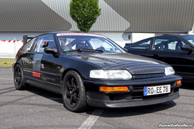 Schwarzer Rennstrecken CRX EE8 am EE-Meeting