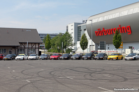 EE-Hondas in verschiedenen Farben am EE-Meeting
