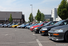 Vorderseite der Fahrzeuge des EE-Meeting
