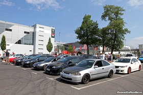 Übersicht der anderen Hondas am EE-Meeting