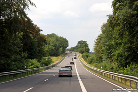 Convoy auf der Ausfahrt am EE-Meeting