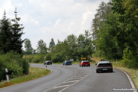 Vier Honda CRX EE8 in der Eifel