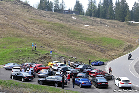 Teilnehmer der Honda-Ausfahrt auf der Ibergeregg