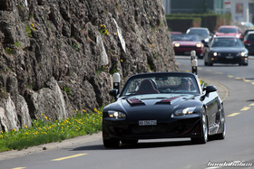 Schwarzer S2000 AP1 mit Bodykit und rotem Airbrush