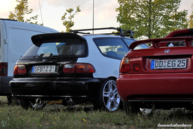 Civic EG4 und CRX EG2 von hinten