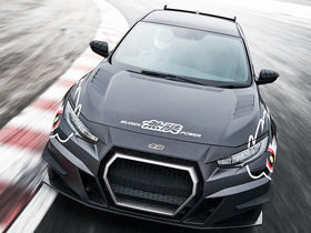 Mugen Civic Type R Concept von Oben auf Rennstrecke