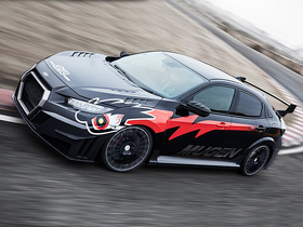 Obere Seitenansicht Mugen Civic Type R Concept FK8 Rennstrecke